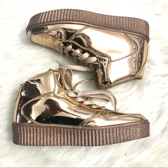 ladies rose gold shoes